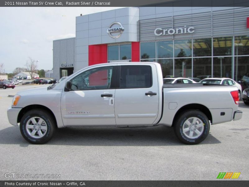 Radiant Silver / Charcoal 2011 Nissan Titan SV Crew Cab