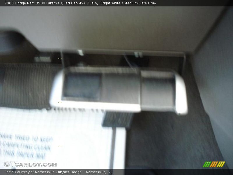 Bright White / Medium Slate Gray 2008 Dodge Ram 3500 Laramie Quad Cab 4x4 Dually