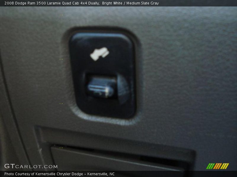 Bright White / Medium Slate Gray 2008 Dodge Ram 3500 Laramie Quad Cab 4x4 Dually