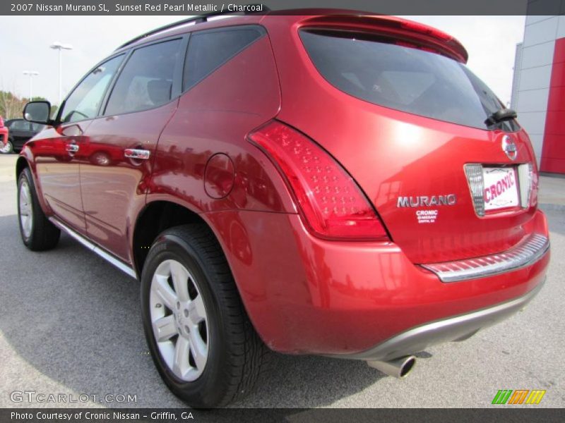Sunset Red Pearl Metallic / Charcoal 2007 Nissan Murano SL
