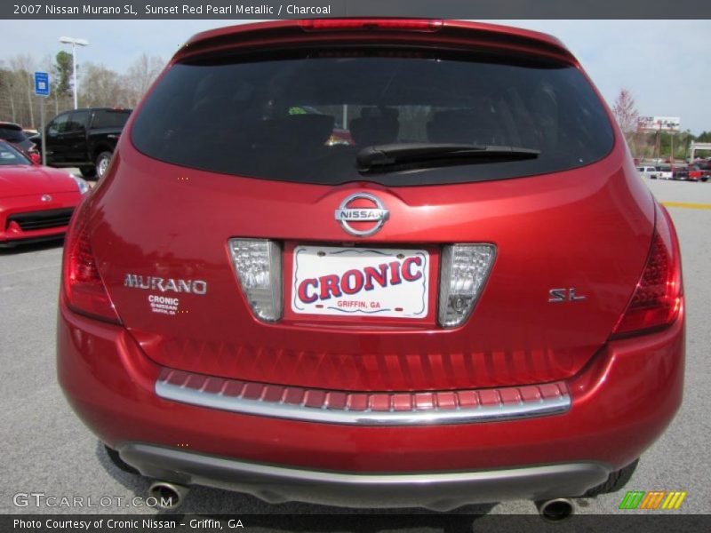 Sunset Red Pearl Metallic / Charcoal 2007 Nissan Murano SL