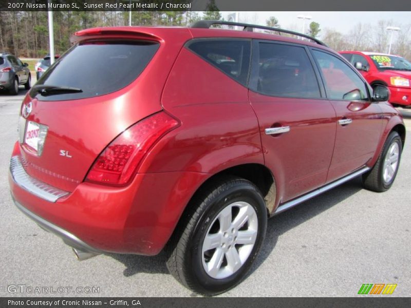 Sunset Red Pearl Metallic / Charcoal 2007 Nissan Murano SL