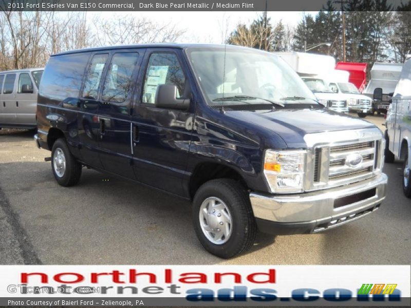 Dark Blue Pearl Metallic / Medium Flint 2011 Ford E Series Van E150 Commercial