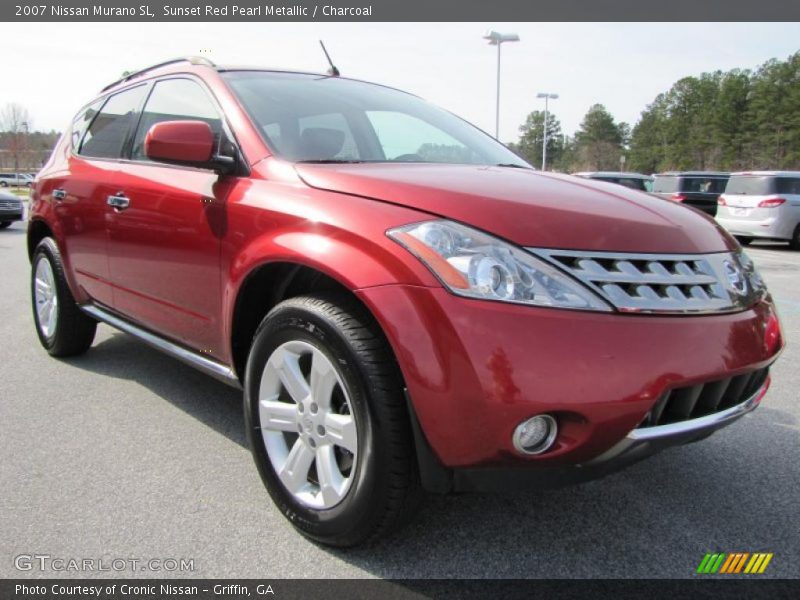 Sunset Red Pearl Metallic / Charcoal 2007 Nissan Murano SL