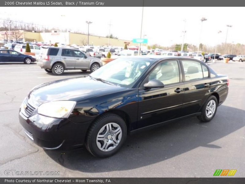 Black / Titanium Gray 2006 Chevrolet Malibu LS Sedan