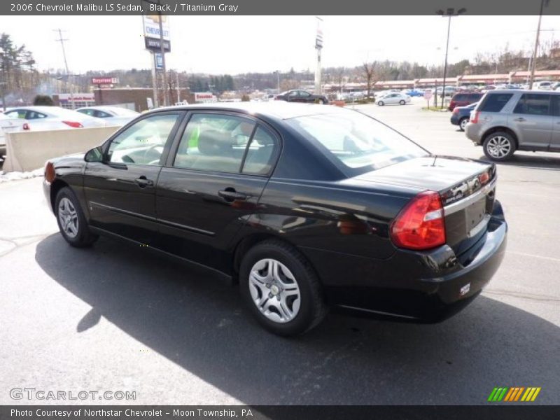 Black / Titanium Gray 2006 Chevrolet Malibu LS Sedan