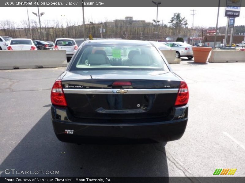 Black / Titanium Gray 2006 Chevrolet Malibu LS Sedan