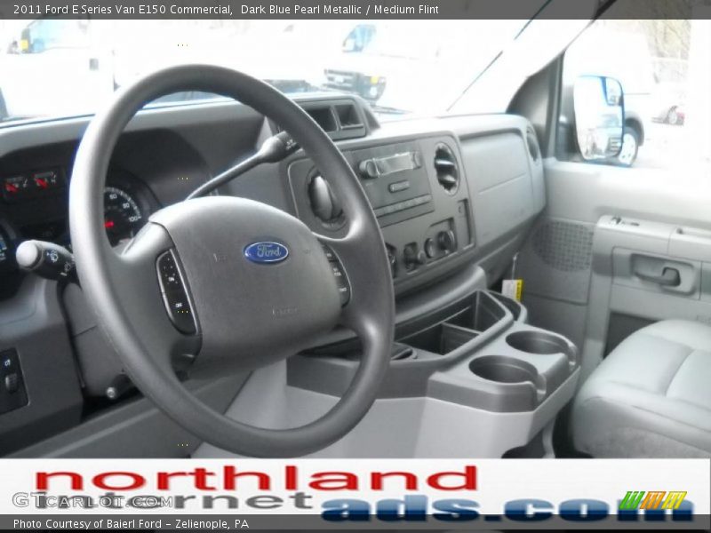 Dark Blue Pearl Metallic / Medium Flint 2011 Ford E Series Van E150 Commercial