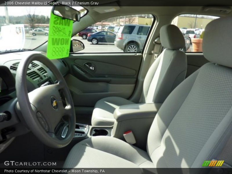 Black / Titanium Gray 2006 Chevrolet Malibu LS Sedan