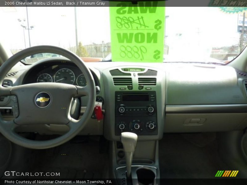 Black / Titanium Gray 2006 Chevrolet Malibu LS Sedan