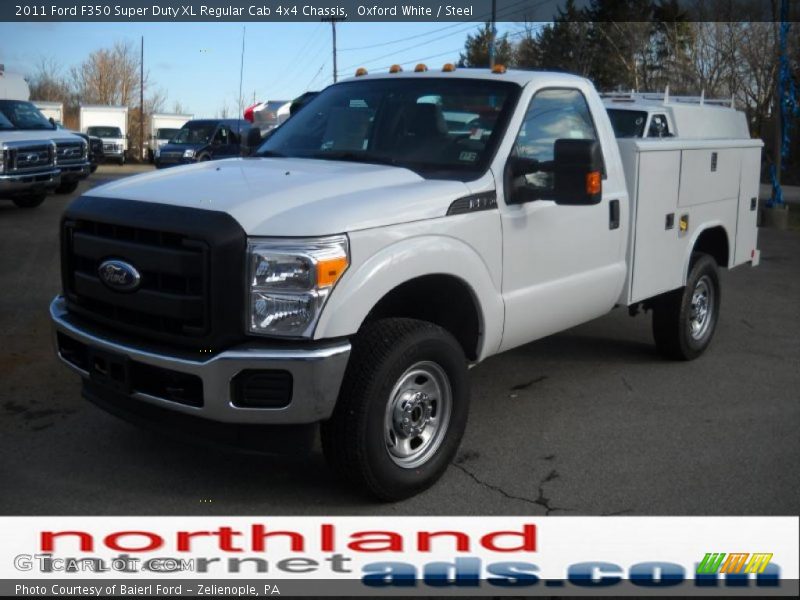 Oxford White / Steel 2011 Ford F350 Super Duty XL Regular Cab 4x4 Chassis