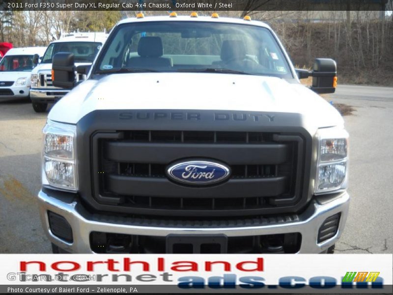Oxford White / Steel 2011 Ford F350 Super Duty XL Regular Cab 4x4 Chassis