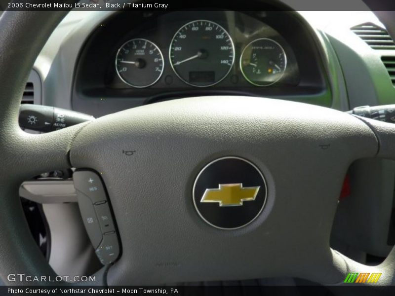 Black / Titanium Gray 2006 Chevrolet Malibu LS Sedan