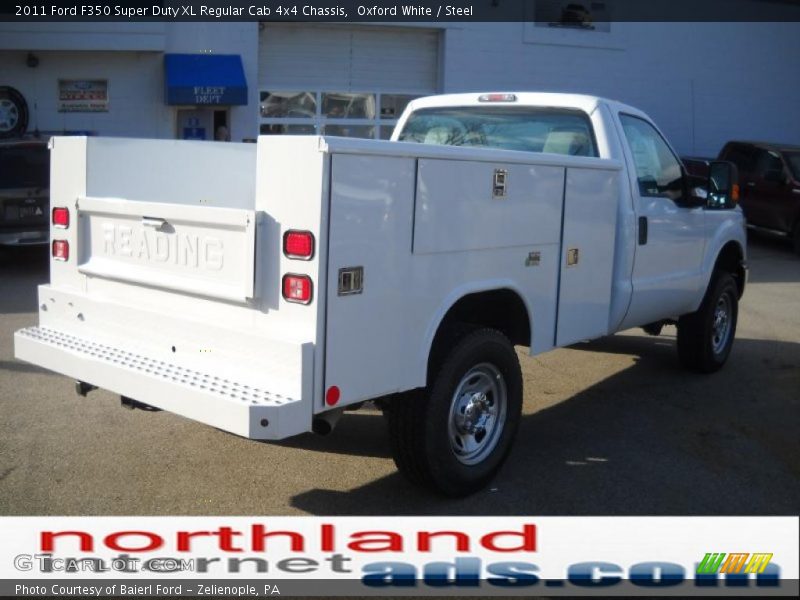 Oxford White / Steel 2011 Ford F350 Super Duty XL Regular Cab 4x4 Chassis