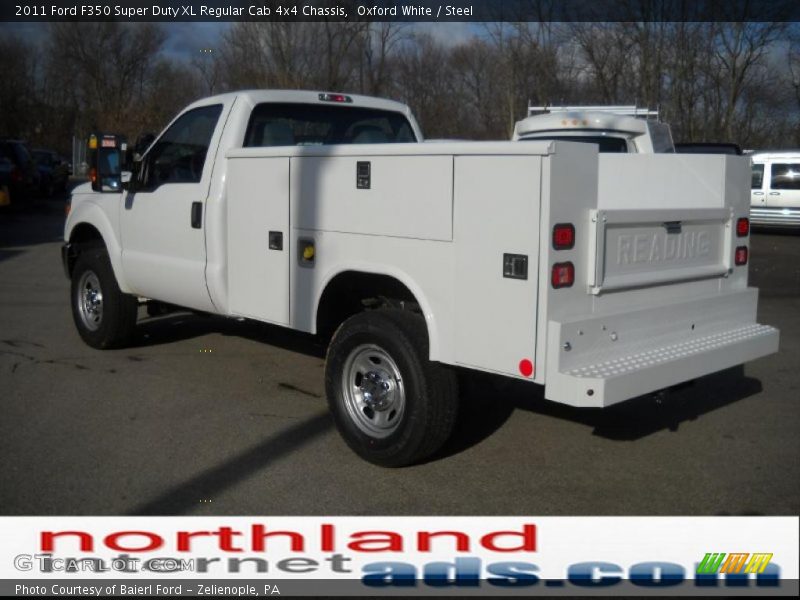 Oxford White / Steel 2011 Ford F350 Super Duty XL Regular Cab 4x4 Chassis