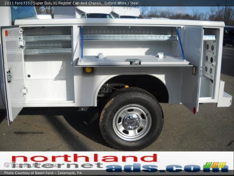 Oxford White / Steel 2011 Ford F350 Super Duty XL Regular Cab 4x4 Chassis
