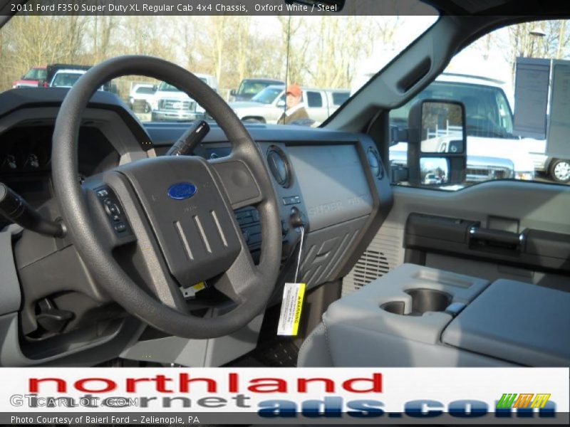 Oxford White / Steel 2011 Ford F350 Super Duty XL Regular Cab 4x4 Chassis