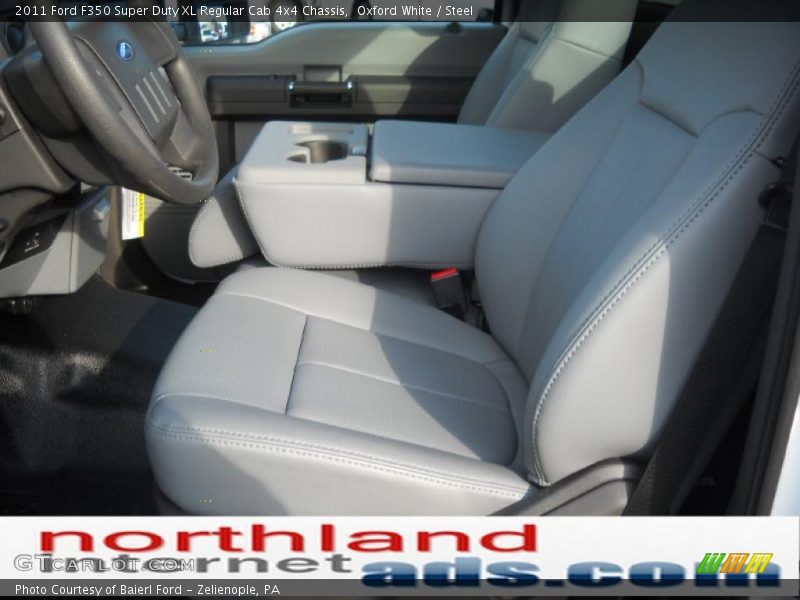 Oxford White / Steel 2011 Ford F350 Super Duty XL Regular Cab 4x4 Chassis
