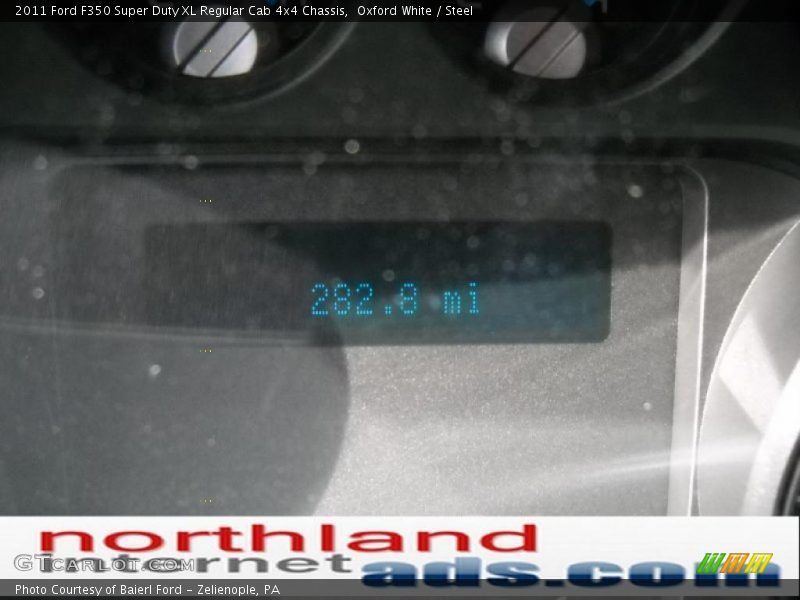 Oxford White / Steel 2011 Ford F350 Super Duty XL Regular Cab 4x4 Chassis