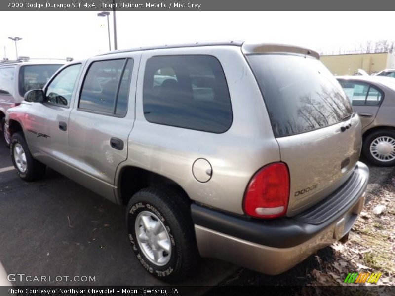 Bright Platinum Metallic / Mist Gray 2000 Dodge Durango SLT 4x4