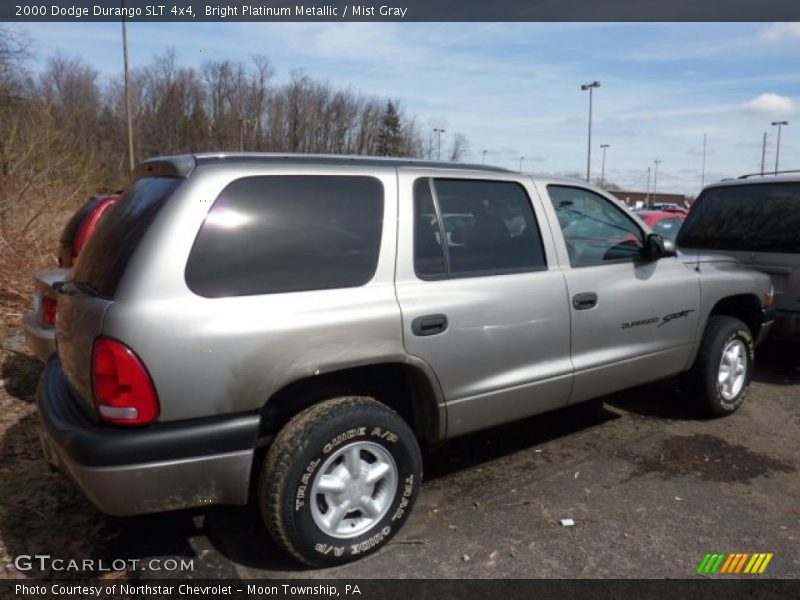 Bright Platinum Metallic / Mist Gray 2000 Dodge Durango SLT 4x4
