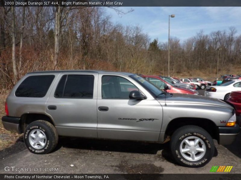 Bright Platinum Metallic / Mist Gray 2000 Dodge Durango SLT 4x4