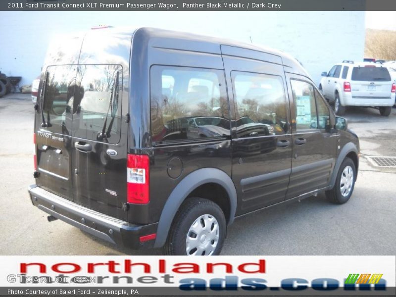 Panther Black Metallic / Dark Grey 2011 Ford Transit Connect XLT Premium Passenger Wagon