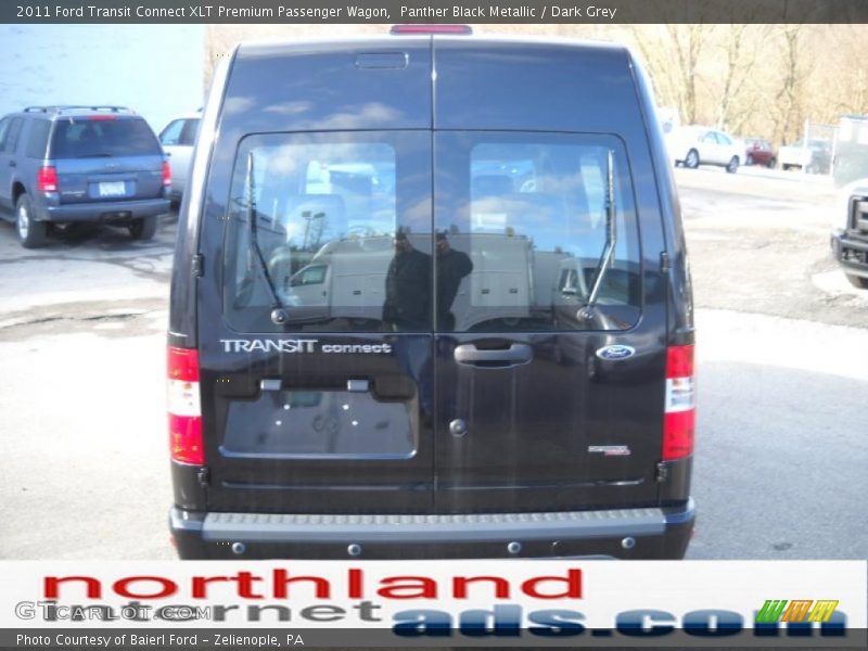 Panther Black Metallic / Dark Grey 2011 Ford Transit Connect XLT Premium Passenger Wagon