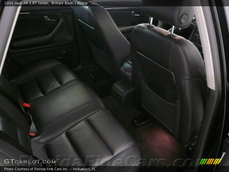 Brilliant Black / Ebony 2003 Audi A4 1.8T Sedan