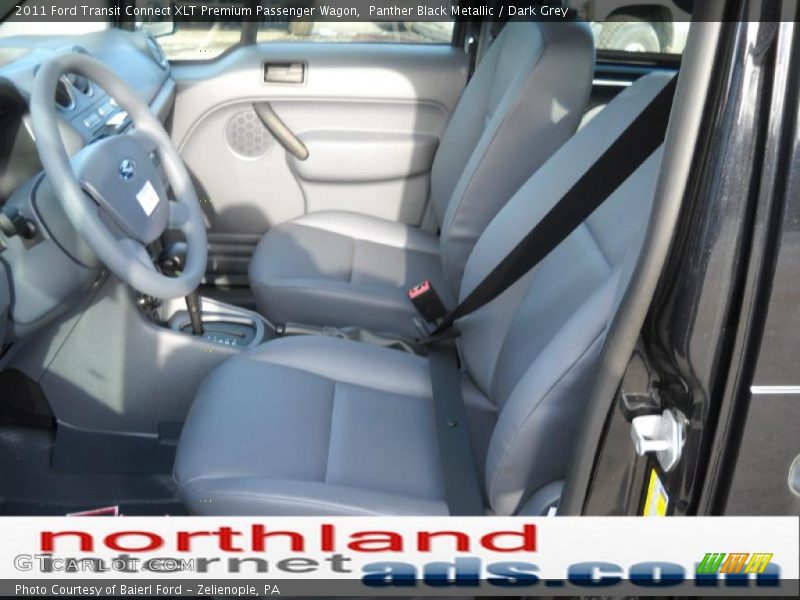 Panther Black Metallic / Dark Grey 2011 Ford Transit Connect XLT Premium Passenger Wagon