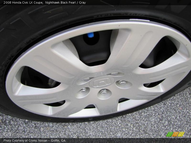 Nighthawk Black Pearl / Gray 2008 Honda Civic LX Coupe