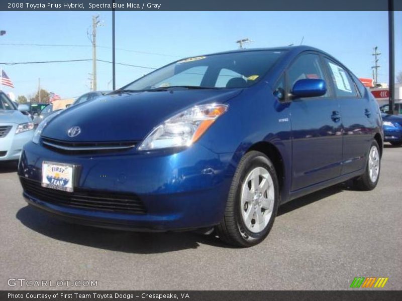 Spectra Blue Mica / Gray 2008 Toyota Prius Hybrid