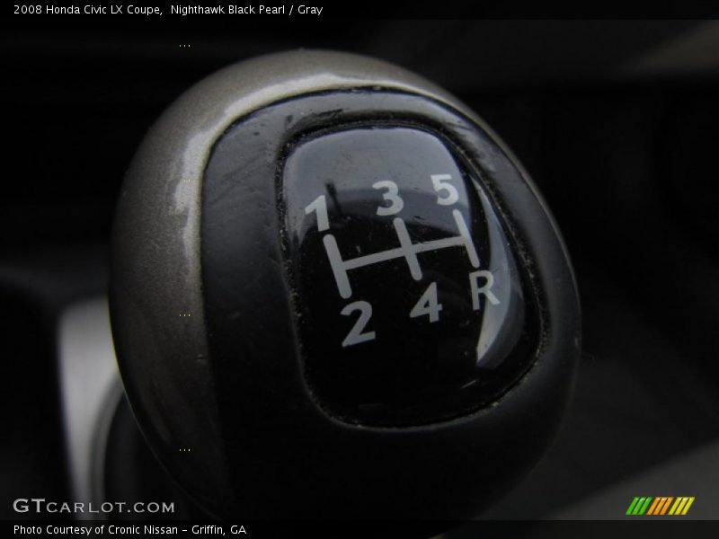 Nighthawk Black Pearl / Gray 2008 Honda Civic LX Coupe