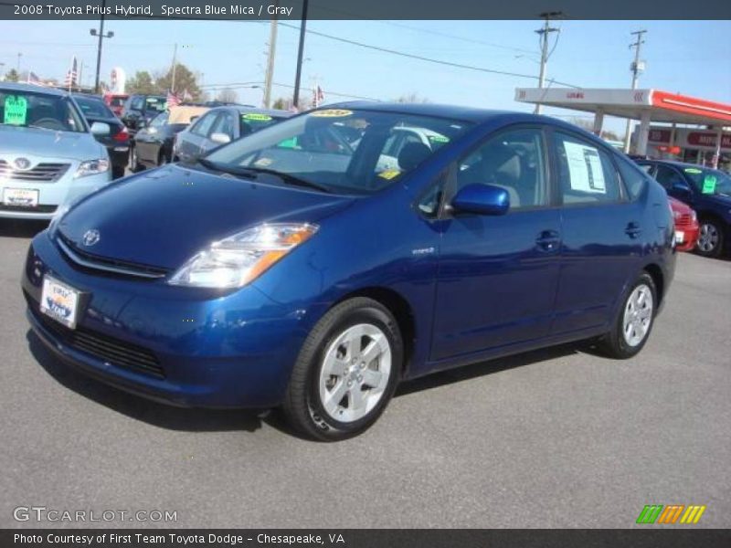 Spectra Blue Mica / Gray 2008 Toyota Prius Hybrid