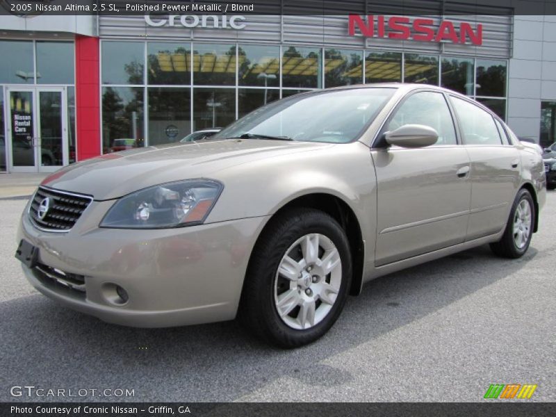 Polished Pewter Metallic / Blond 2005 Nissan Altima 2.5 SL