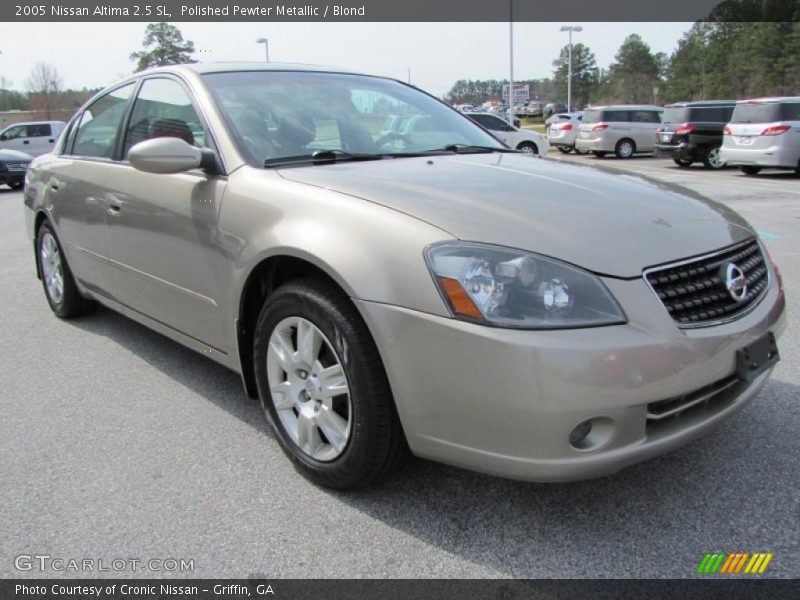 Polished Pewter Metallic / Blond 2005 Nissan Altima 2.5 SL