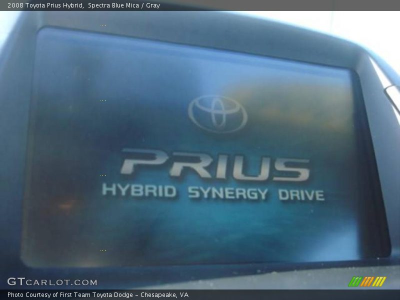 Spectra Blue Mica / Gray 2008 Toyota Prius Hybrid