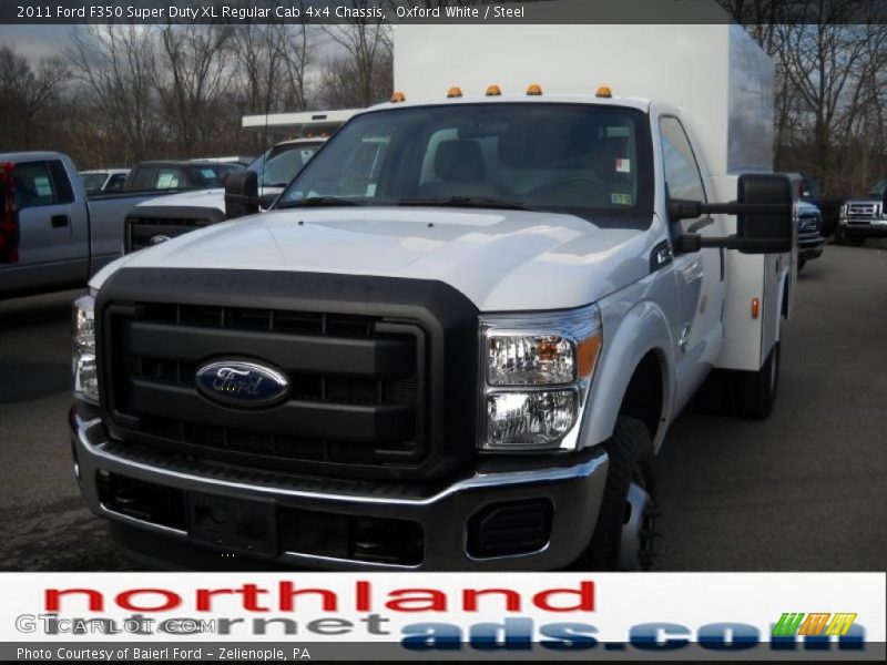 Oxford White / Steel 2011 Ford F350 Super Duty XL Regular Cab 4x4 Chassis