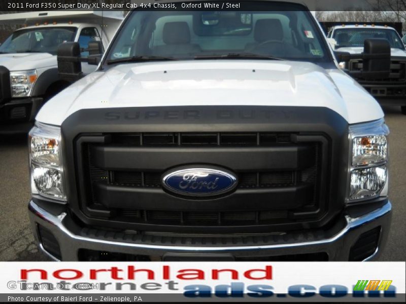 Oxford White / Steel 2011 Ford F350 Super Duty XL Regular Cab 4x4 Chassis