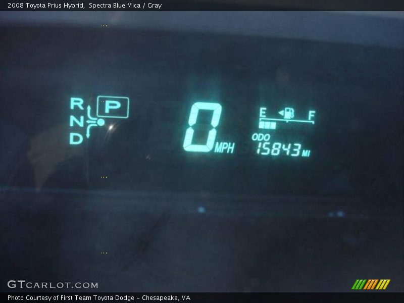 Spectra Blue Mica / Gray 2008 Toyota Prius Hybrid