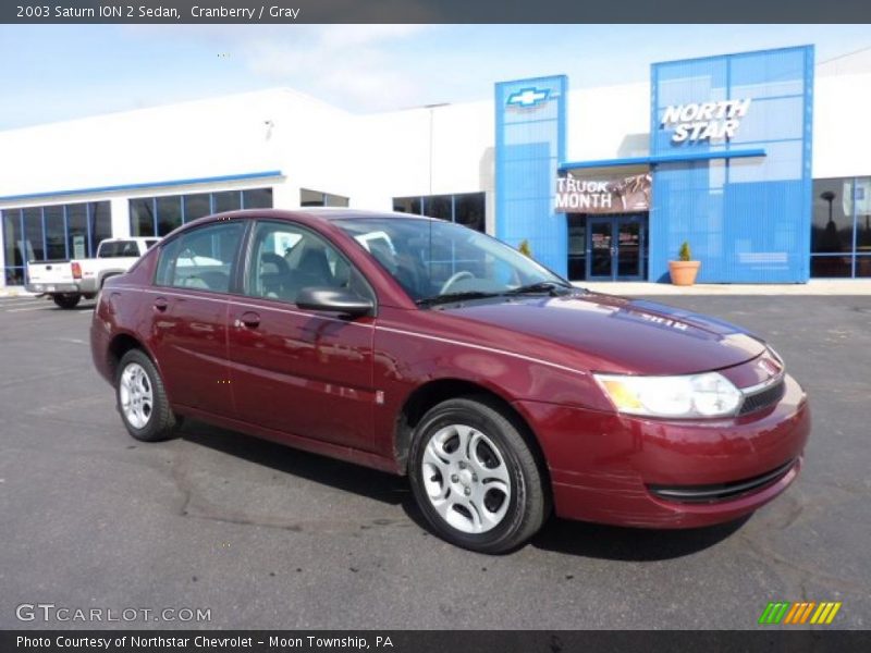 Cranberry / Gray 2003 Saturn ION 2 Sedan