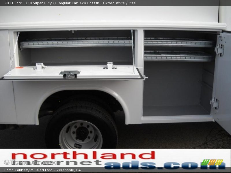 Oxford White / Steel 2011 Ford F350 Super Duty XL Regular Cab 4x4 Chassis