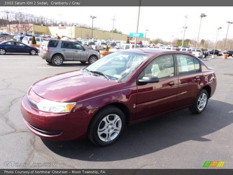 Cranberry / Gray 2003 Saturn ION 2 Sedan