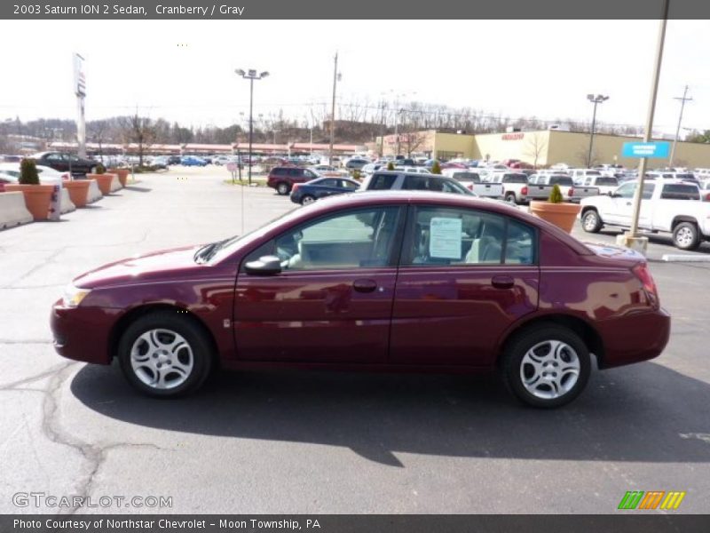 Cranberry / Gray 2003 Saturn ION 2 Sedan