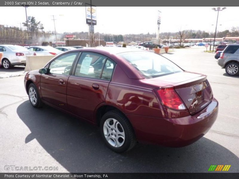 Cranberry / Gray 2003 Saturn ION 2 Sedan