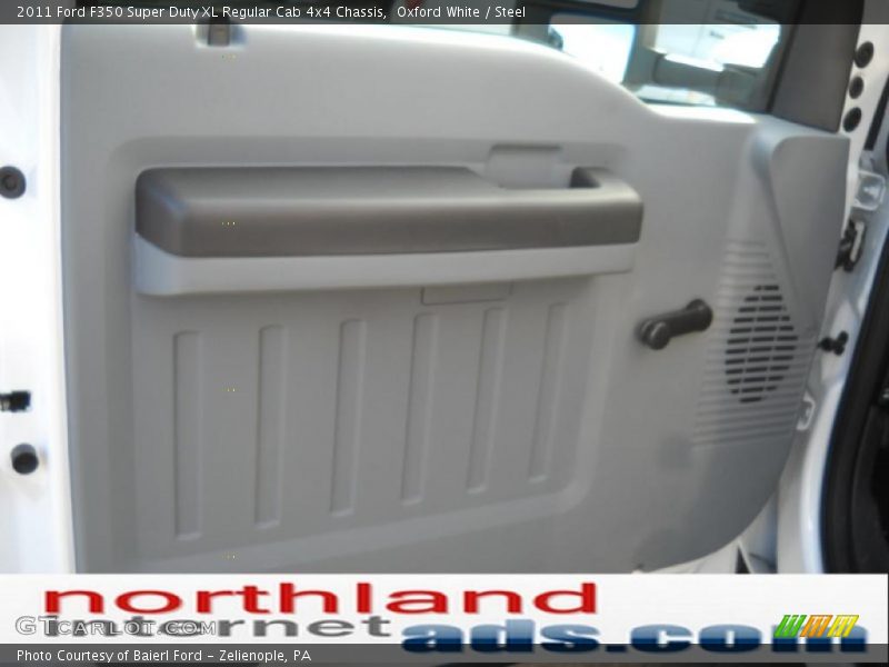 Oxford White / Steel 2011 Ford F350 Super Duty XL Regular Cab 4x4 Chassis