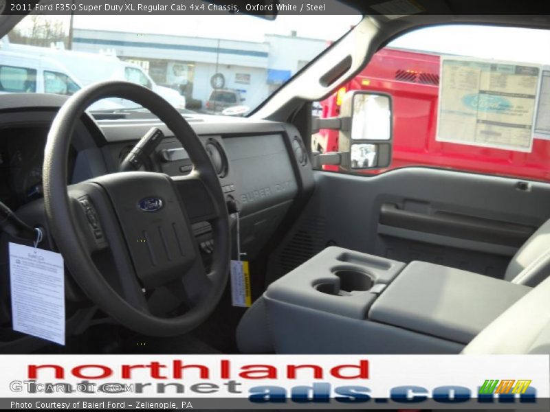 Oxford White / Steel 2011 Ford F350 Super Duty XL Regular Cab 4x4 Chassis