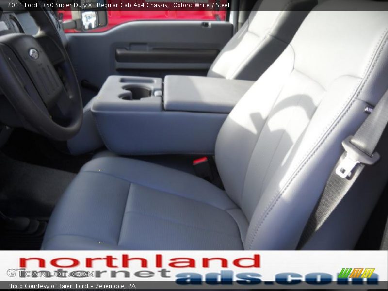 Oxford White / Steel 2011 Ford F350 Super Duty XL Regular Cab 4x4 Chassis