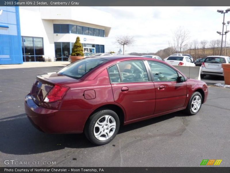 Cranberry / Gray 2003 Saturn ION 2 Sedan