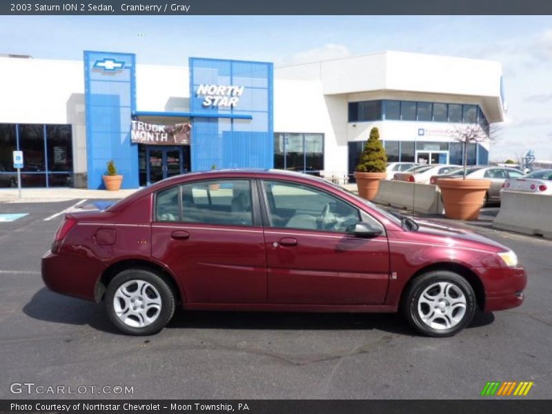 Cranberry / Gray 2003 Saturn ION 2 Sedan